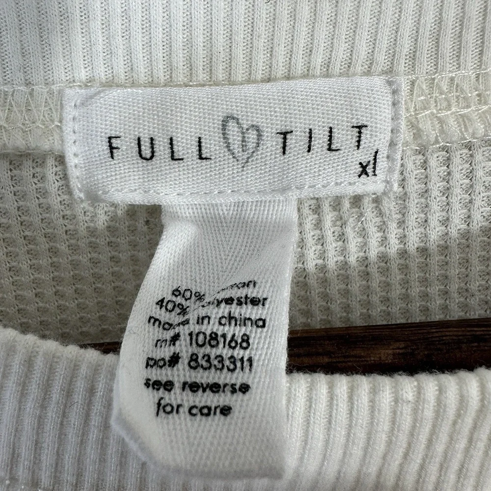 Full Tilt Women's XL Rocky Mountain CO Waffle Knit Graphic Long Sleeve Shirt - Picture 4 of 6